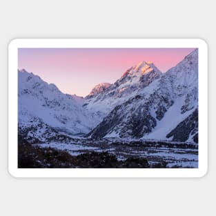 Mount Cook sunset Sticker